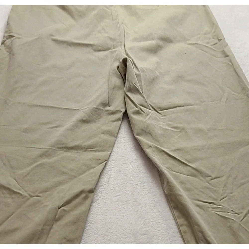 Banana Republic Chinos Men's 36x31 Khaki Tan 100% Cotton Flat Front Casual Pants
